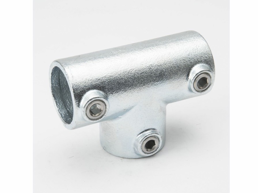 Structural Fittings & Pipe SteelTek Tees | Galvanized 1-1/4-In Single Socket Tee