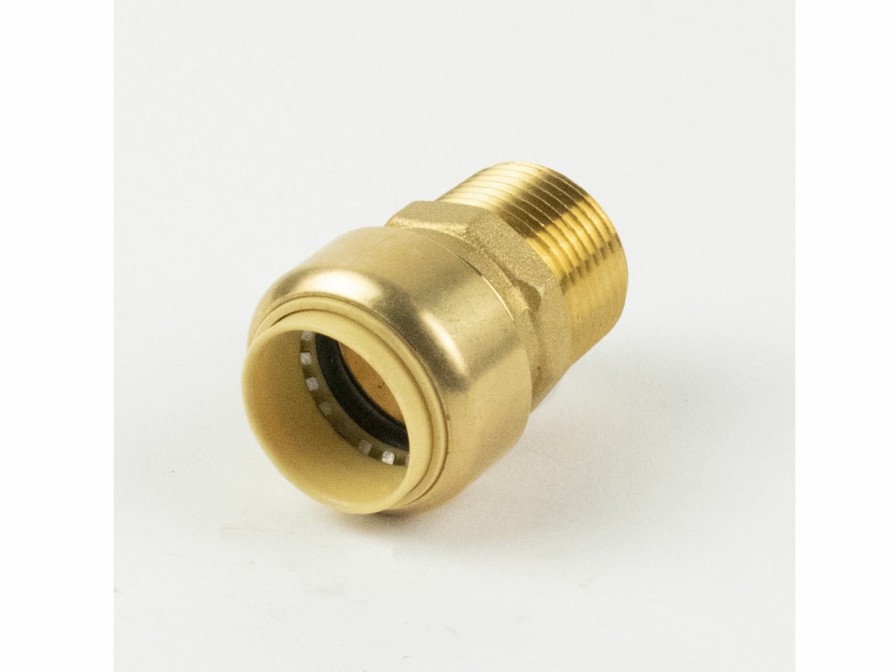 Valves, Fittings & Connectors ProLine Series Brass Push Fit | 1/2-In Pf X Mip Brass Push Fit Male Adapter