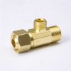 Valves, Fittings & Connectors ProLine Series Metal | Brass 1/2-In Npsm X 1/2-In Npsm X 3/8-In Npsm Ez-Connect Tee