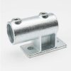 Structural Fittings & Pipe SteelTek Rail Support | Galvanized 1-1/4-In Vertical Rail Support