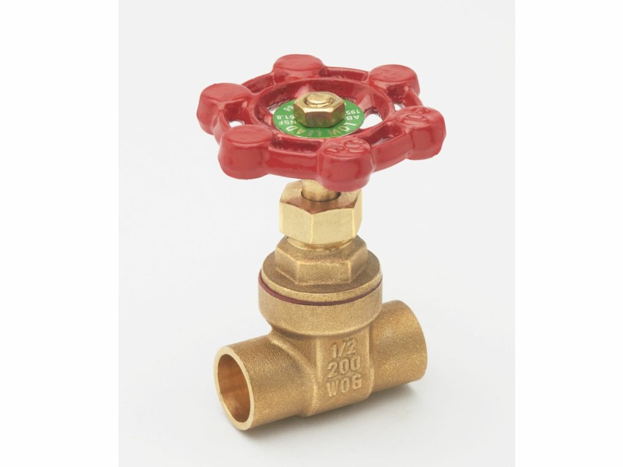 Valves, Fittings & Connectors ProLine Series Plumbing Valves | Brass 1/2-In Swt X 1/2-In Swt Compact Pattern Gate Valve - Lead-Free