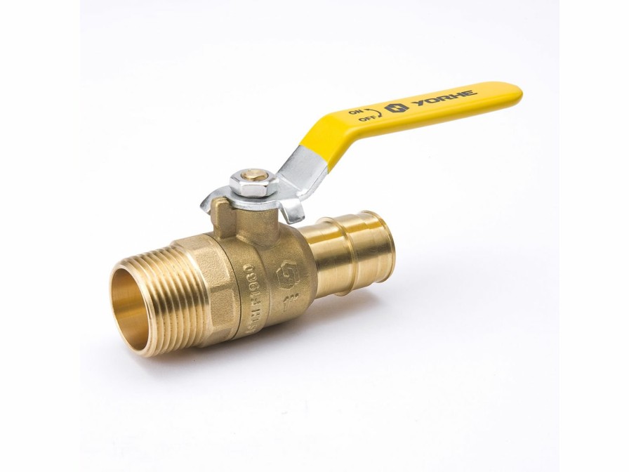 Valves, Fittings & Connectors ProLine Series Ball Valves | Brass 1-In Mip X 1-In Pex Ball Valve - Lead-Free