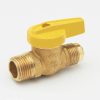 Valves, Fittings & Connectors ProLine Series Gas Valves | Brass 1/2-In Fl X 1/2-In Mip 1-Pc Body Gas Valve