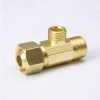 Valves, Fittings & Connectors ProLine Series Metal | Brass 3/8-In Comp X 3/8-In Comp X 1/4-In Comp Ez-Connect Tee