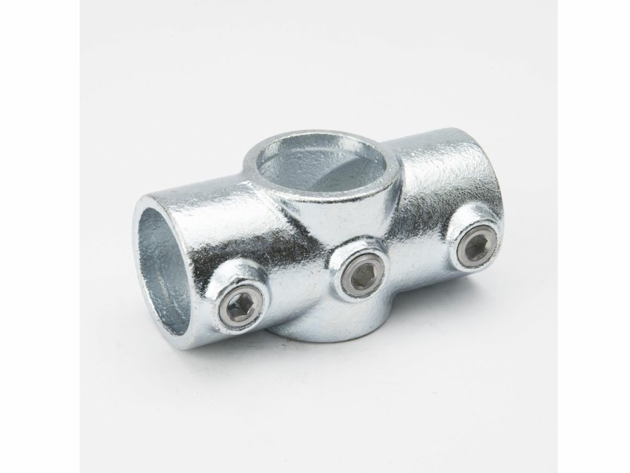 Structural Fittings & Pipe SteelTek Crosses | Galvanized 1-1/4-In Cross