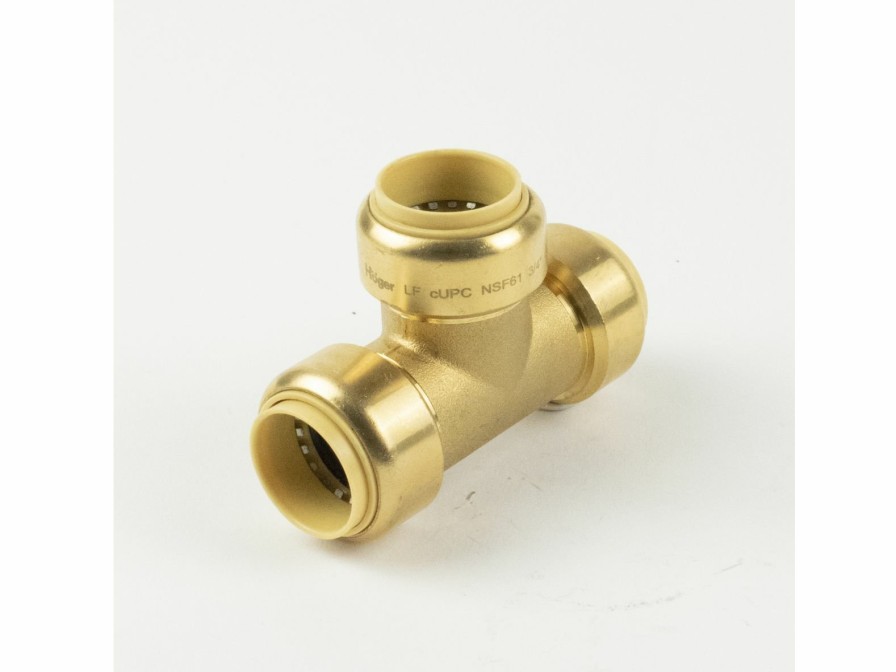 Valves, Fittings & Connectors ProLine Series Brass Push Fit | 1/2-In Pf Brass Push Fit Tee