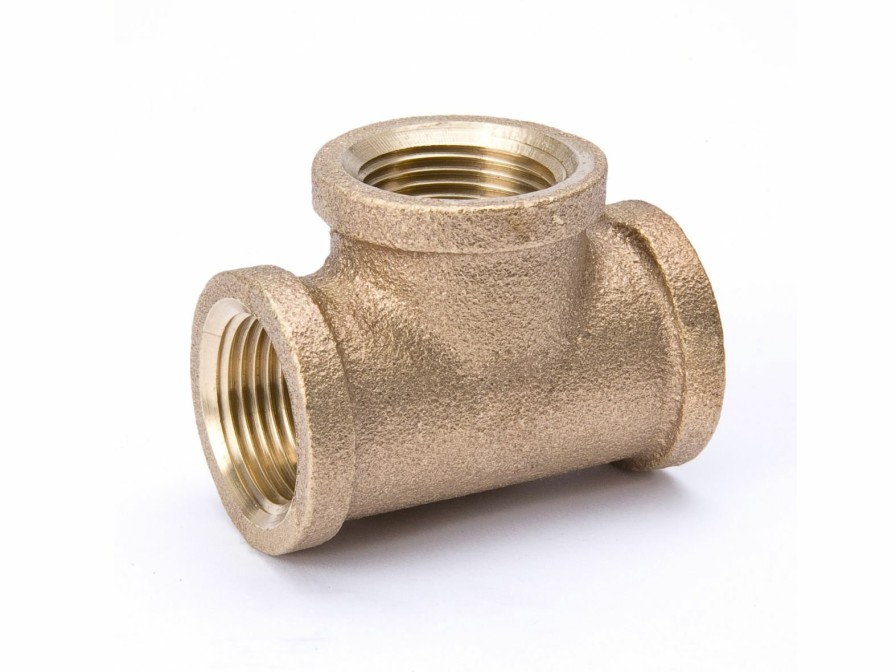 Piping Systems Southland Fittings | 1/8-In Fip Red Brass Tee