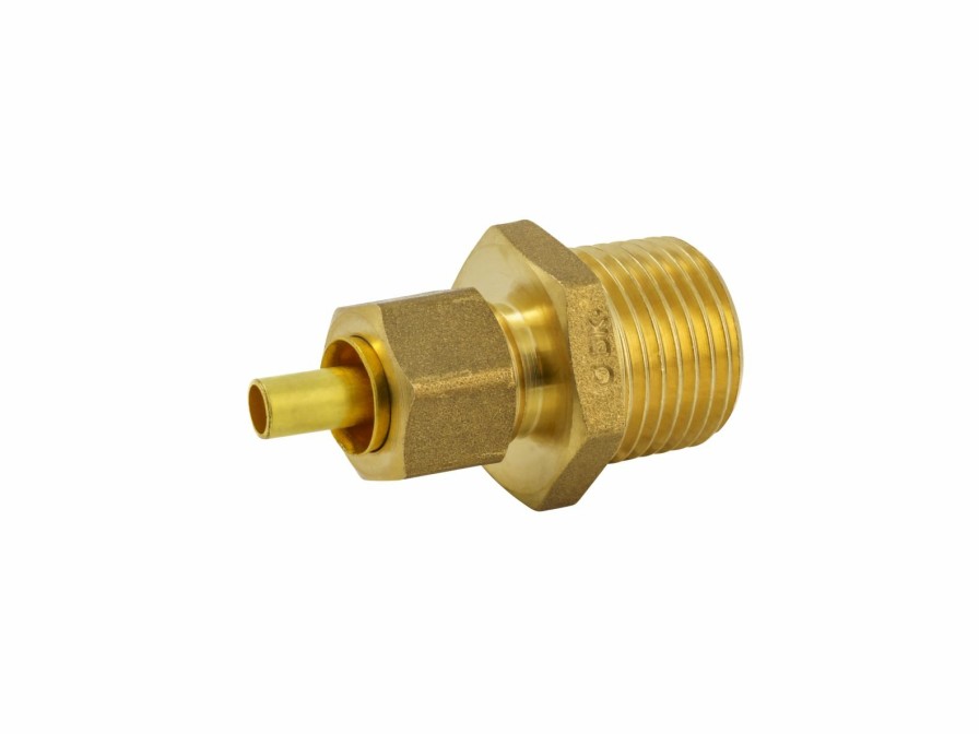 Valves, Fittings & Connectors ProLine Series Compression Fittings | Brass 3/8-In Comp X 1/2-In Mip Connector