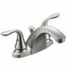 Bath & Kitchen Products B&K Lavatory | Two Metal Lever Handle W/ Pop-Up - Round Base - Brushed Nickel